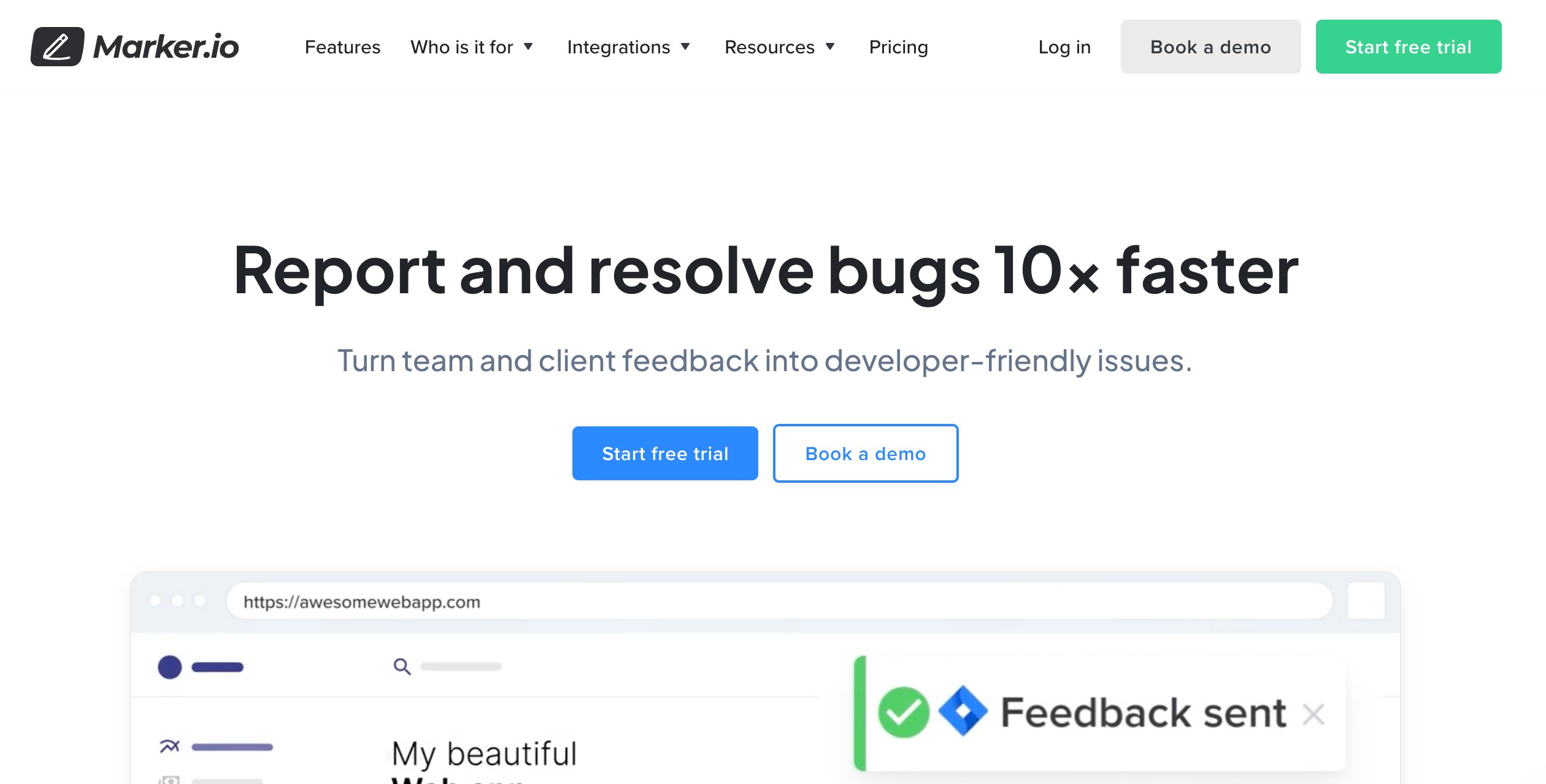 #6 Best Community Feedback Tool - Marker.io